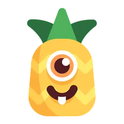 Free Cute Pineapple Emoji Icon