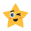 Free Cute Star in Happy  Icon