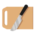 Free Cutting Board Knife Icon