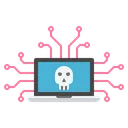 Free Cyber Attack Secure Icon
