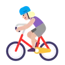 Free Biking Flat Medium Light Icon