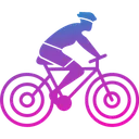 Free Cyclist Cycle Bike Icon