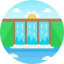 Free Dam Water Energy Icon
