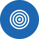 Free Dart Board Illusion Icon