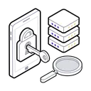 Free 보안 브라우저 데이터베이스 보안 검색 데이터 아이콘