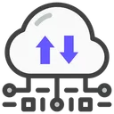Free Data Cloud  Icon