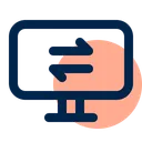 Free Transfer Cloud Computer Icon