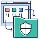 Free Data Transfer Data Synchronization Data Security Icon