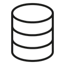 Free Database Data Storage Icon