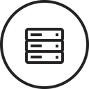 Free Database Server Rack Icon