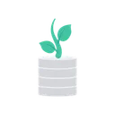 Free Growth Database Storage Icon