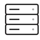 Free Database Server Rack Icon