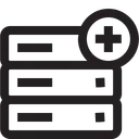 Free Database Server Rack Icon