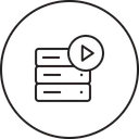 Free Database Server Rack Icon