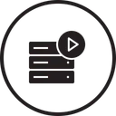 Free Database Server Rack Icon