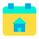 Free House Done Date Calendar Schedule Icon