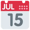 Free Date Calender Jul Icon