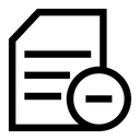 Free Minus Entfernen Datei Symbol