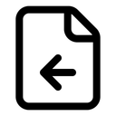 Free Datei-Pfeil-links  Symbol