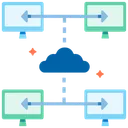 Free Daten In Die Cloud Ubertragen Daten Ubertragen Netzwerk Symbol