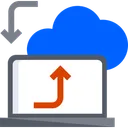 Free Datenubertragung Cloud Computing Cloud Technologie Symbol