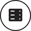 Free Datenbank Server Rack Icon