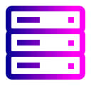 Free Datenbank Server Rack Symbol