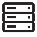 Free Datenbank Server Rack Symbol