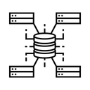 Free Datenbankrelation  Symbol