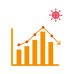 Free Gráfico de datos de coronavirus  Icon