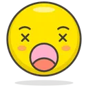 Free Dead Face Smiley Icon