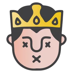 Free Dead King Emoji Icon