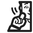 Free Deaf High Contrast Icon