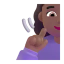 Free Deaf Color Medium Dark Icon