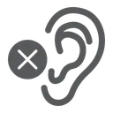 Free Deaf Ear Disability Icon