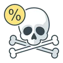 Free Death Percent Rate Icon