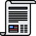 Free Declaration Of Independence Document Paper Icon
