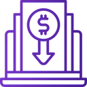Free Decrease Dollar Value  Icon