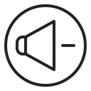 Free Decrease Volume Speaker Sound Icon