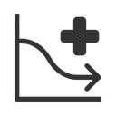 Free Decreasing Chart Decreasing Graph Graph Report Icon