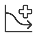 Free Decreasing Chart  Icon