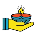 Free Deepak Light Diya Icon