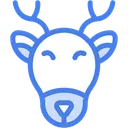 Free Deer Reindeer Animal Kingdom Icon