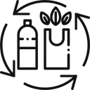 Free Degradable Plastic  Icon