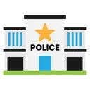 Free Edificio Policia Delegacia Icon