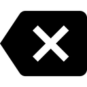 Free Delete Card Tag Icon