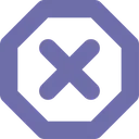 Free Delete Octagon Stop Icon