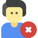 Free Delete Male People Icon