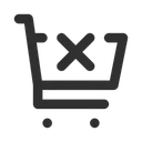 Free Delete shopping cart  Icon