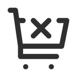 Free Delete shopping cart  Icon